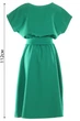 Жіноча сукня на резинці з поясом кушак LadyLike 46 Зелений (ll2213620074407) - изображение 5
