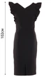 Жіноча ошатна сукня чохол з рюшем LadyLike 46 Чорний (ll2213420090348) - изображение 5