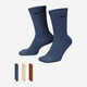 Набор мужских носков высоких хлопковых Nike U NK EVERYDAY PLUS CUSH CREW SX6888-962 42-46 3 пары Синий/Коричневый/Бежевый (196153840775) - изображение 7