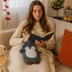 Грілка гумова Altom Design у плюшевому чохлі Penguin Пінгвін 1 л (17080011437) - изображение 3