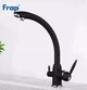 Кухонный смеситель с краном для фильтра Frap F4399-7 чёрный - изображение 4