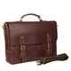 Портфель мягкий кожаный BUFFALO BAGS M2009R коричневый нубук - изображение 3