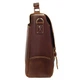 Портфель мягкий кожаный BUFFALO BAGS M2009R коричневый нубук - изображение 4