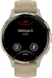 Smartwatch Garmin Venu 3S Soft Gold S. Steel Bezel w. French Gray Case and Leather Band (010-02785-55) - obraz 2