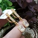 Серьги Xuping Jewelry длина 3.6см ширина 9мм медицинское золото позолота 18К с1653 - изображение 3