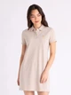 Платье-футболка короткое летнее женское U.S.Polo Assn 216433-ZH00A(SOURDOUGH HEATHER) L Кремовое (786662486641) - изображение 1