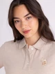 Платье-футболка короткое летнее женское U.S.Polo Assn 216433-ZH00A(SOURDOUGH HEATHER) L Кремовое (786662486641) - изображение 4