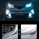 LED-ленты для фар (ДХВ + сигнал поворота) AvtoTane, 2 штуки, белый/синий - изображение 2