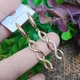 Сережки Xuping Jewelry довжина 4.9см ширина 7мм медичне золото позолота 18К цирконій з1334 - зображення 4