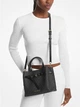 Жіноча сумка Michael Kors Emilia Small Logo Satchel чорна - зображення 5