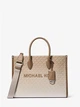 Жіноча сумка Michael Kors Mirella Medium Ombré Logo Tote Bag (бежева) - зображення 2