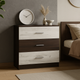 Комод 3Ш Aramis Mebel Service Венге + Дуб крафт белый 80х38х76 см - изображение 1