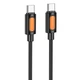 Дата кабель Borofone BX114 Structure Type-C to Type-C 60W (1m) Black - зображення 1