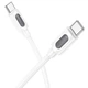 Дата кабель Borofone BX114 Structure Type-C to Type-C 60W (1m) White - зображення 3