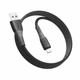 Кабель для зарядки и обмена данными USB Ridea RC-SI35 SiliconePro 60W (20V/3A) USB/МicroUSB 1 метр Черный - изображение 1