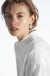 Сукня жіноча COS oversized grandad-collar shirt dress 1214129001 36 Білий - изображение 6