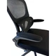 Крісло офісне комп'ютерне TORONTO Т889 ергономічне з підголовником чорне (сітка) - зображення 6