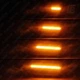Повторители поворота 01 бегущие для GM Opel Chevrolet Cadillac Ravon светодиодные (LED) чёрные 2 шт. (оранжевый) - изображение 8