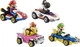 Набір з 4 машинок Hot Wheels Mario Kart Маріо, Луїджі, Баузер, Чорний Йоші (GLN53) - зображення 2