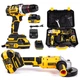 Набір акумуляторний TigerKraft 2в1 (21V 6 Ah) Ударний шурупокрут GX15 PRO+Болгарка RM10 PRO 125 мм - зображення 1