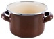 Каструля емальована Orion Brown Коричнева 950 мл (8592381218461) - зображення 1