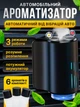 Розумний ароматизатор в машину 6 ароматів JoyPro Car Diffuser автомобільний інтелектуальний дифузор автоматичний від вібрацій авто 2 кліпси для ґрат дефлектора type c зарядка аромадифузор освіжувач для салону автомобіля алюмінієвий чорний - зображення 1