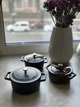 Порционная чугунная кастрюля 12 см 0,55 л Berlinger Haus Black Royal Collection (BH-6490) - изображение 2