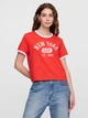 Футболка хлопковая короткая женская GAP 39189281 L Красная (1159851004) - изображение 1