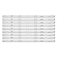 LED підсвітка TV 43" IC-B-HWDC43D800 T18-43inch-AOT-20161214 9шт. - изображение 1