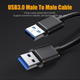 Дата кабель USB 3.0 AM/AM 2.0m 5Gbps black Essager (EXCAA-YTD01) - зображення 6