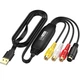 Відеоконвертер AV RCA на USB, карта відеозахоплення аналогового відео в 1080p для ПК/ноутбука - изображение 1