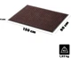 Wycieraczka pod drzwi Kadax Protektor 90x150 cm Brązowa (5906638303092) - obraz 6