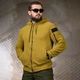 Флісова Кофта Mustard з липучкою для шеврону койот розмір S - зображення 3