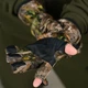Рукавиці з відстібними пальцями Hunter Softshell на флісі з утяжкою камуфляж розмір універсальний - зображення 6