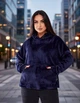 Худи женское зимнее "Турецкая сказка" SOLINNA Н-260 Синий, 54/56 - изображение 3
