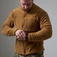 Флісова кофта R-Military Polartec з велкро для шевронів койот розмір M - зображення 4