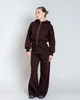 Жіночий костюм Pobedov Elegant Кофта + Штани шоколадний розмір L - зображення 1