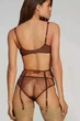 Комплект Agent Provocateur Lorna (бюстгальтер 32D+ слипы 2) кофейно-розовый - изображение 2