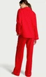 Піжама фланелева Victoria's Secret Victoria's Secret Flannel Long Pajama Set червона у рожевий горошок XL - изображение 3