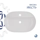Раковина накладна Qtap Scorpio 600х400, овальна (QT14118045W) - зображення 4