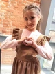 Детский вельветовый сарафан для девочки Ласточка 25_5005 134 см Світло-Коричневий - изображение 4