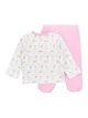 Пижама для девочки малышки бело розовая 86р Арт. 130 Kazan bebe - изображение 2