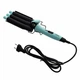 Плойка потрійна VGR V-595 BLUE, 5 режимів роботи, керамічне покриття, LED дисплей, 100 Вт - зображення 1