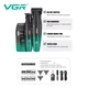 Комплект VGR 3 в 1 V-640 S3 GREEN, машинка для стриження, тример та електробритва шейвер - зображення 7