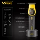 Триммер аккумуляторный VGR V-885T GOLD, 4 насадки, LED дисплей - изображение 6