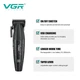 Аккумуляторная машинка для стрижки VGR V-640C BLACK, 6 насадок, LED дисплей, 9000RPM - изображение 4
