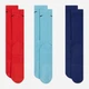 Набор мужских носков хлопковых Nike U Nk Evry Plus Cush Crew SX6888-925 38-42 3 пары Разноцветный (196147077071) - изображение 2