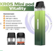 Многоразовая под система XROS Mini KIt Vitality электронная сигарета на 1000 мАч со сменным картриджем на 0.8 Ом минипод зеленый - изображение 2