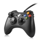 Дротовий геймпад джойстик для Xbox 360 і ПК Чорний - зображення 3