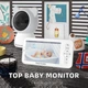 Беспроводная цифровая видеоняня, радионяня Baby Monior T6 с с Wi-Fi и подключением к телефону, ночное видение, двусторонний связь и датчик движения На аккумуляторе До 3 дней работы - изображение 2
